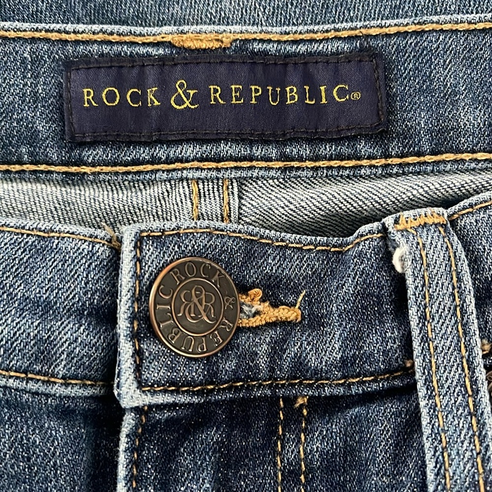 Rock & Republic Berlin Skinny Jeans Sz 6 - Picture 2 of 11